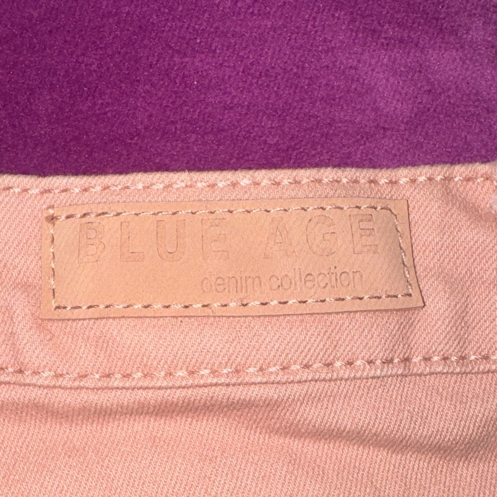 Blue Age Denim Collection Women's Mauve Rose Pink Denim Cutoff Jean Shorts sz 3 - Picture 2 of 10